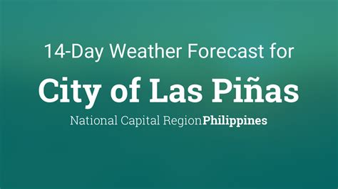 pagasa weather forecast las piñas